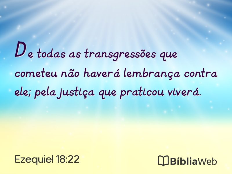 Ezequiel 18:22 em imagem para compartilhar