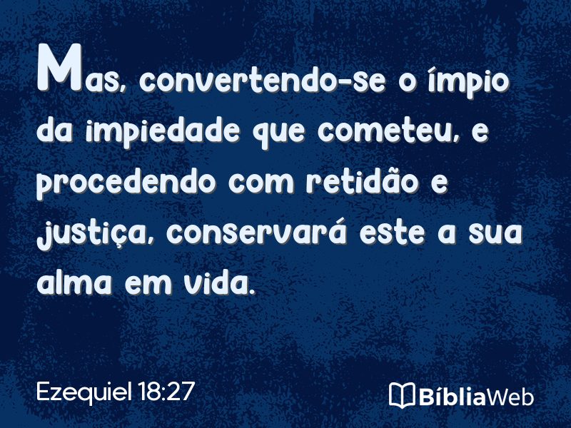 Ezequiel 18:27 em imagem para compartilhar