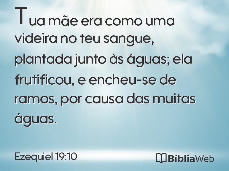 Ezequiel 19:10 em imagem para compartilhar