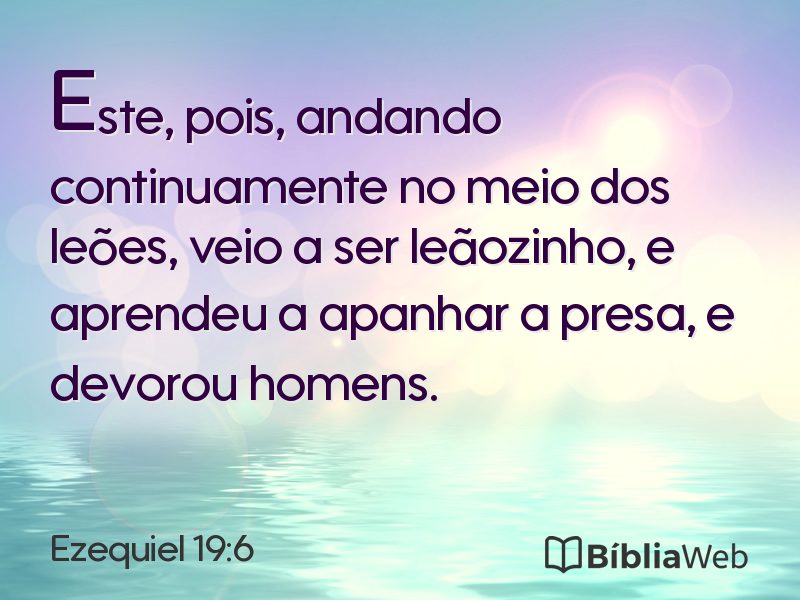 Ezequiel 19:6 em imagem para compartilhar