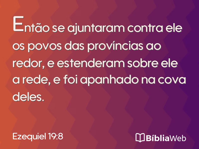 Ezequiel 19:8 em imagem para compartilhar