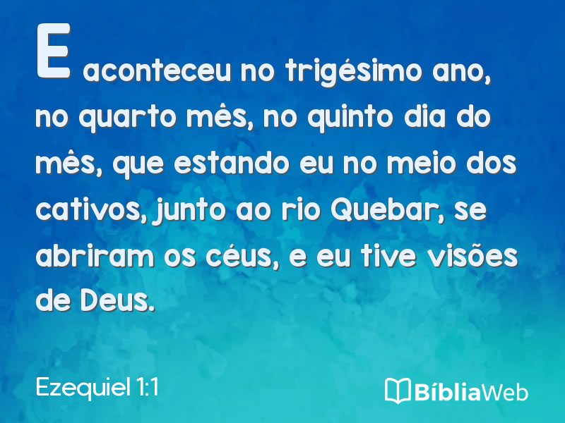 Ezequiel 1:1 em imagem para compartilhar