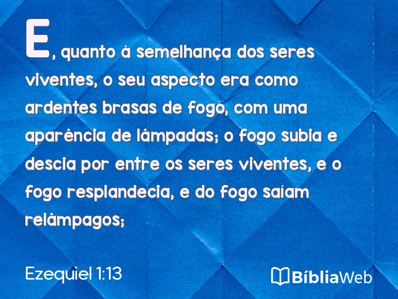 Ezequiel 1:13 em imagem para compartilhar