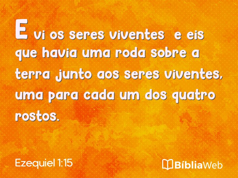 Ezequiel 1:15 em imagem para compartilhar