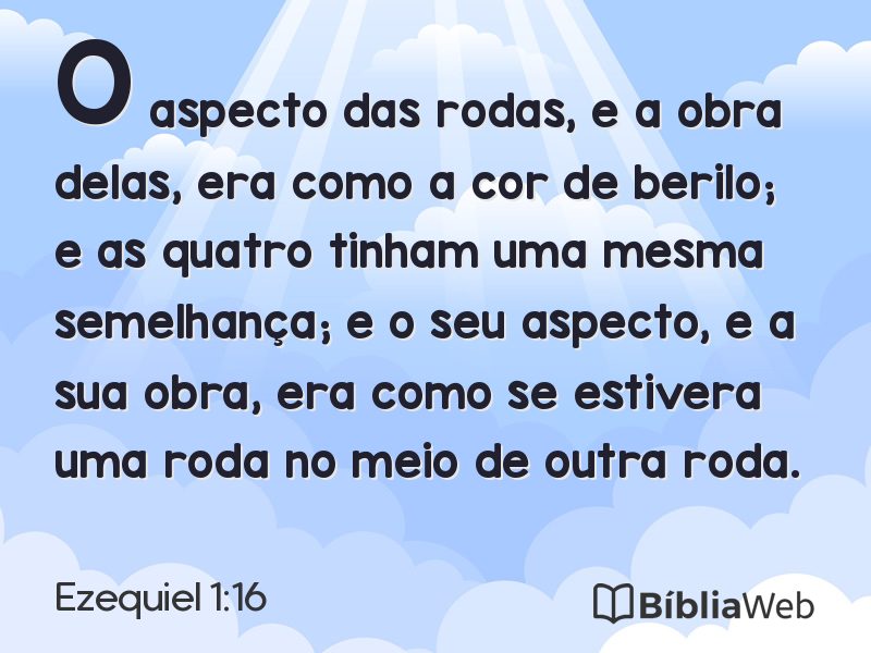 Ezequiel 1:16 em imagem para compartilhar