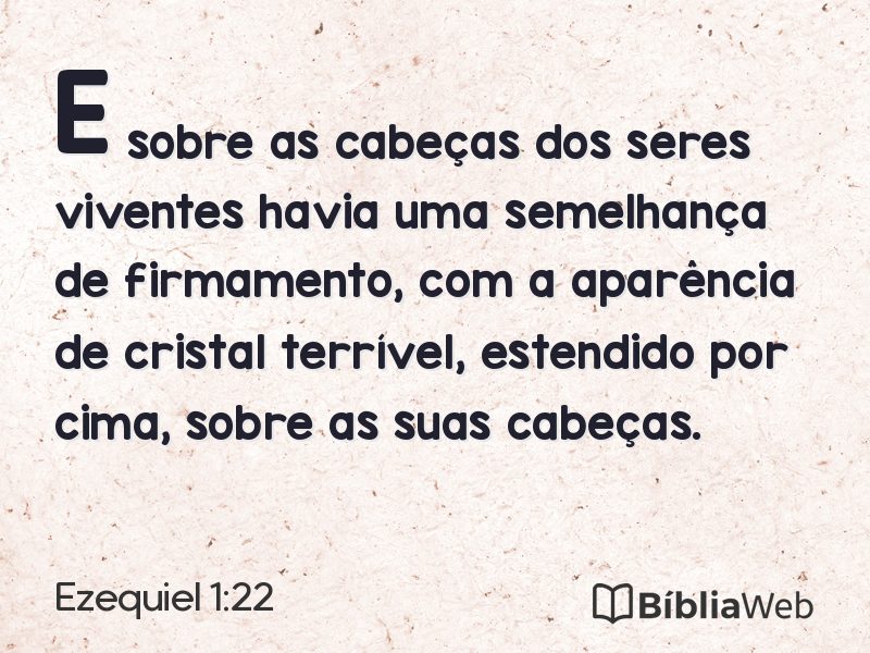 Ezequiel 1:22 em imagem para compartilhar