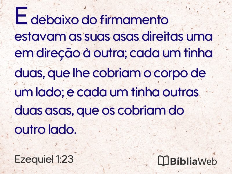 Ezequiel 1:23 em imagem para compartilhar