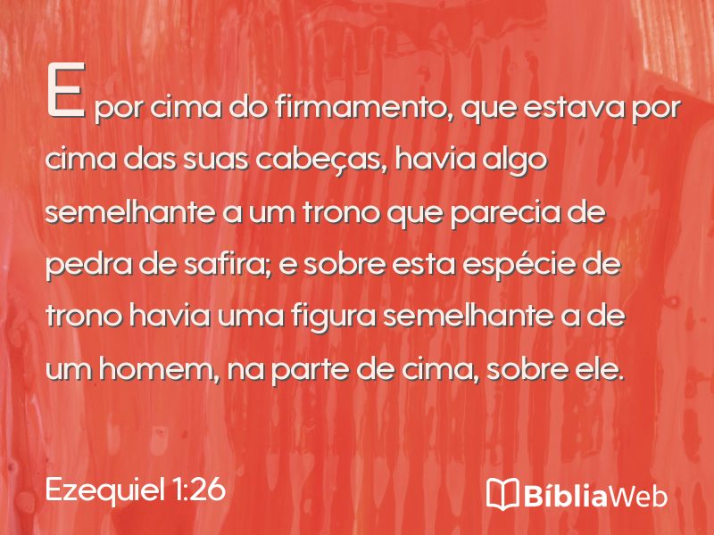 Ezequiel 1:26 em imagem para compartilhar