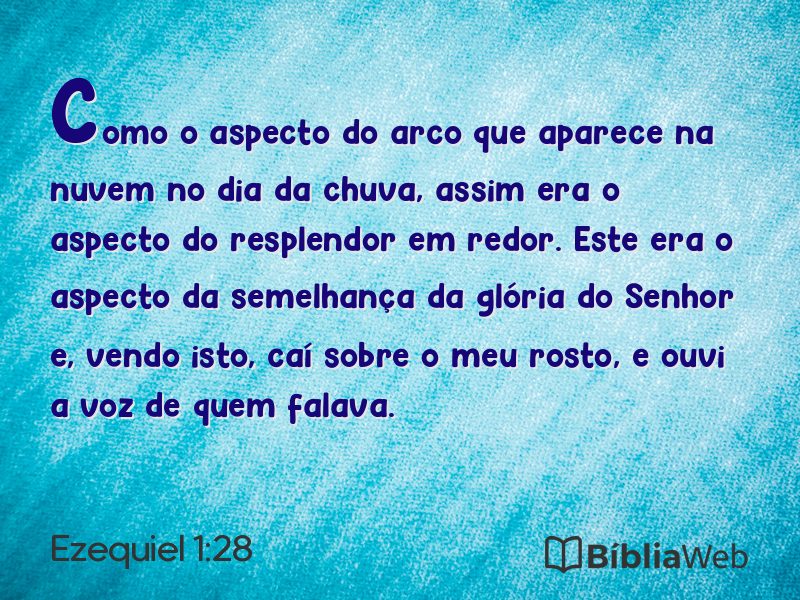 Ezequiel 1:28 em imagem para compartilhar