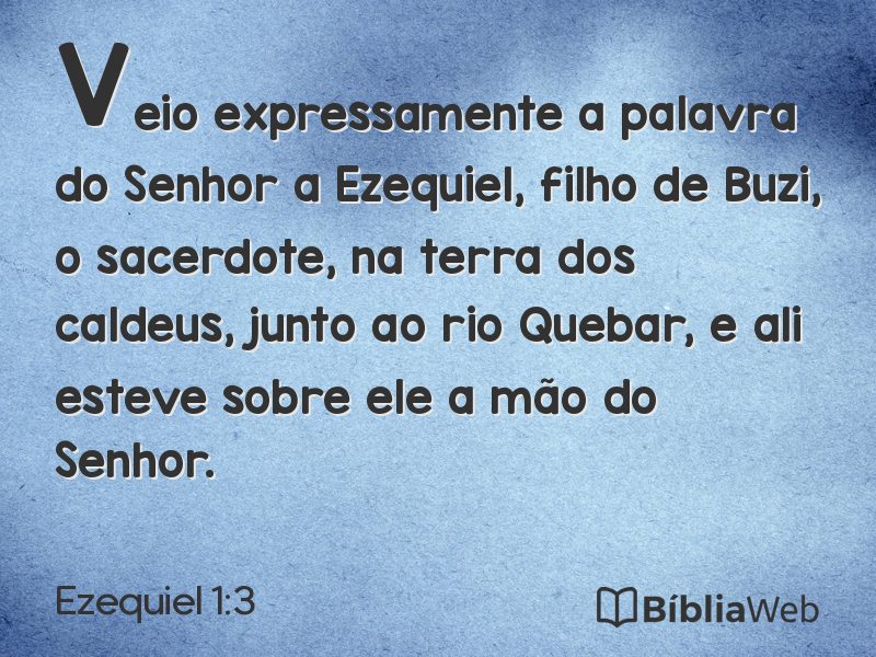 Ezequiel 1:3 em imagem para compartilhar