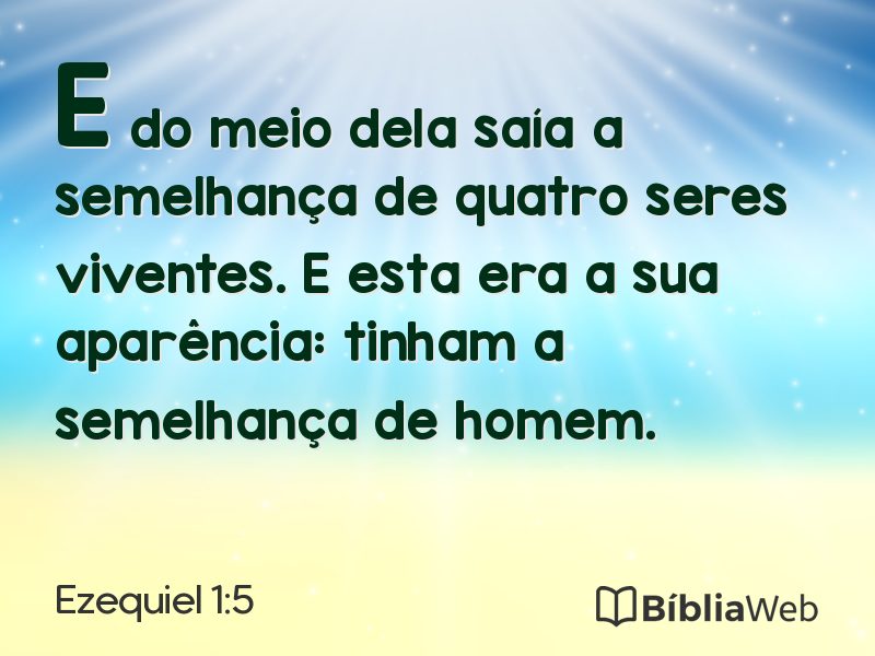 Ezequiel 1:5 em imagem para compartilhar