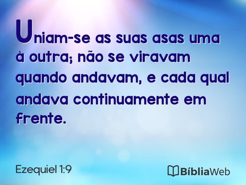 Ezequiel 1:9 em imagem para compartilhar
