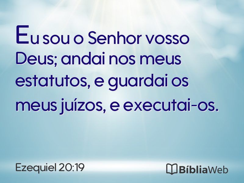 Ezequiel 20:19 em imagem para compartilhar