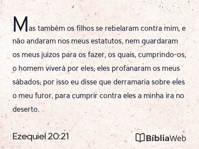 Ezequiel 20:21 em imagem para compartilhar