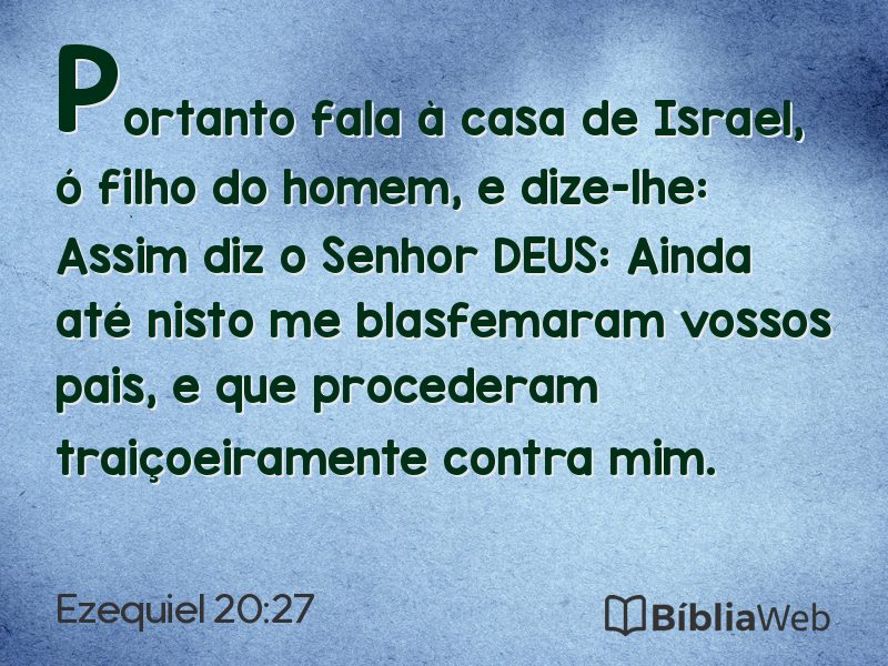 Ezequiel 20:27 em imagem para compartilhar
