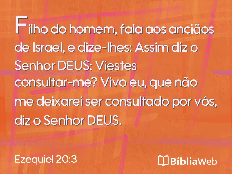 Ezequiel 20:3 em imagem para compartilhar
