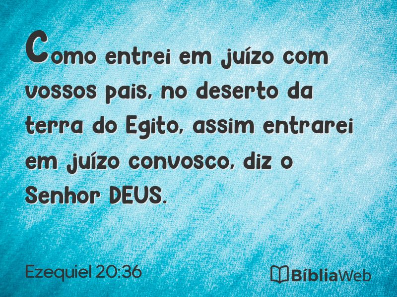 Ezequiel 20:36 em imagem para compartilhar