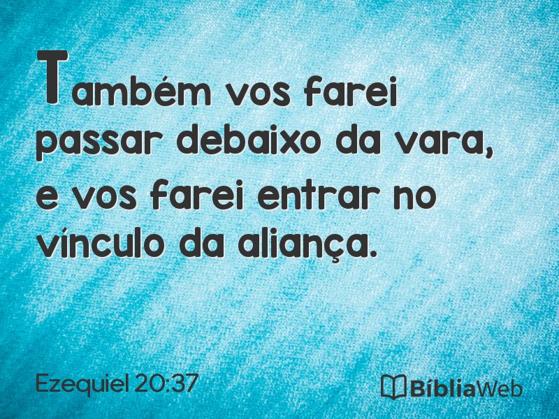 Ezequiel 20:37 em imagem para compartilhar