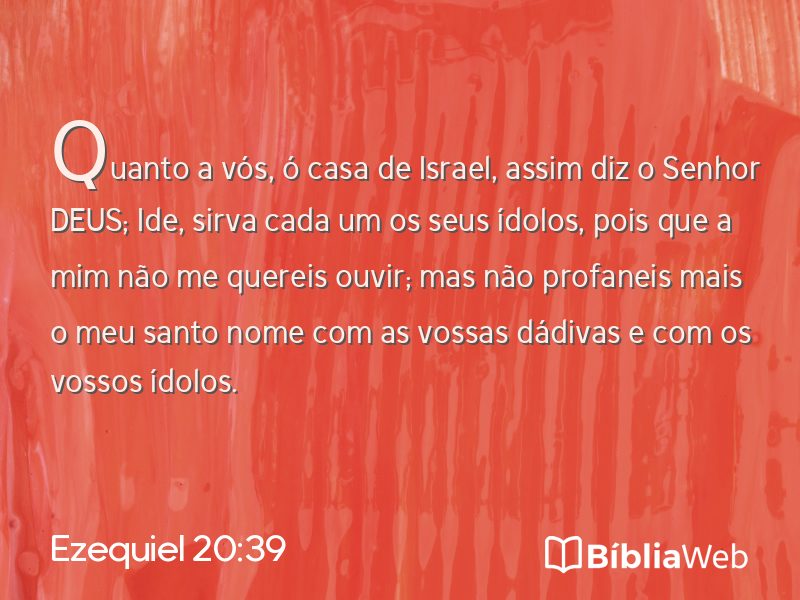 Ezequiel 20:39 em imagem para compartilhar