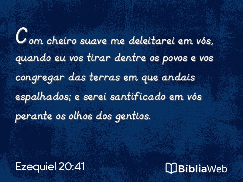 Ezequiel 20:41 em imagem para compartilhar