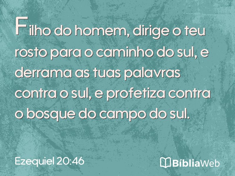Ezequiel 20:46 em imagem para compartilhar