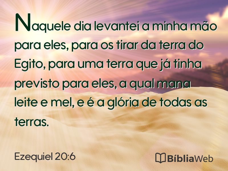 Ezequiel 20:6 em imagem para compartilhar
