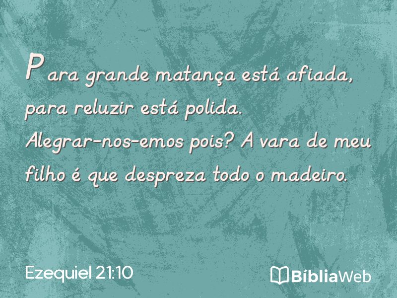 Ezequiel 21:10 em imagem para compartilhar
