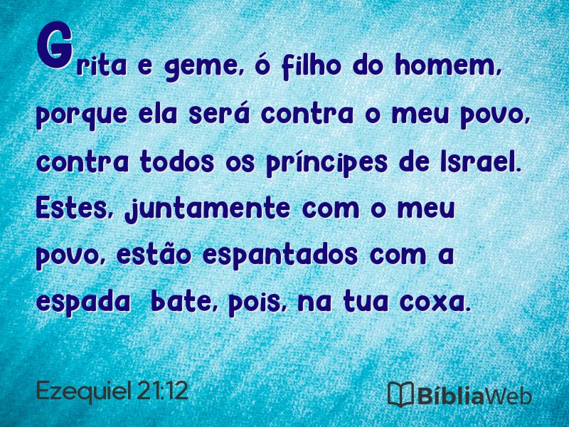 Ezequiel 21:12 em imagem para compartilhar