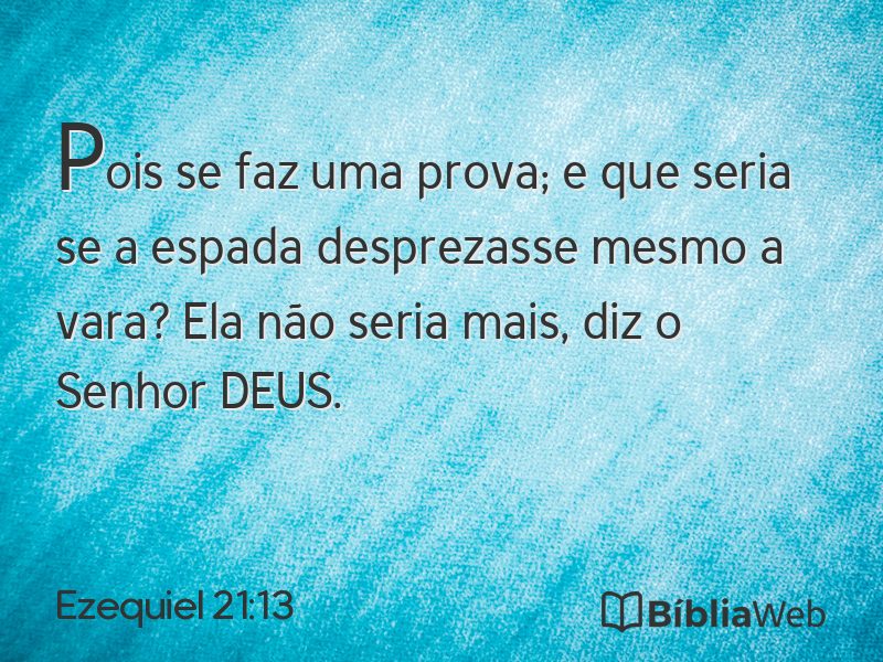 Ezequiel 21:13 em imagem para compartilhar