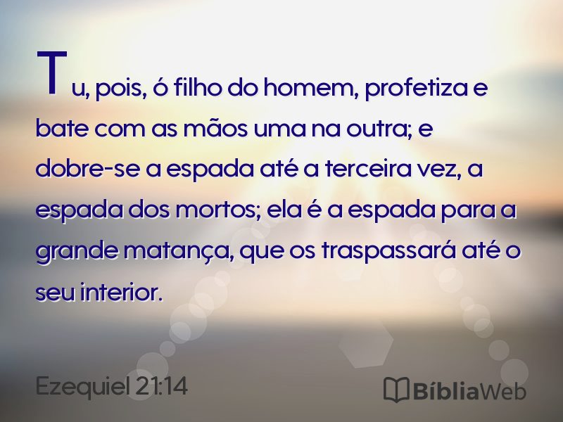 Ezequiel 21:14 em imagem para compartilhar