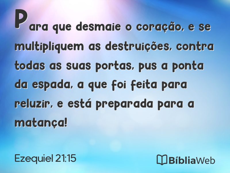 Ezequiel 21:15 em imagem para compartilhar