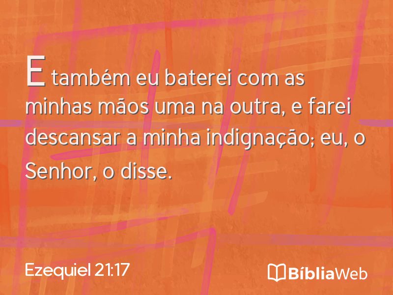 Ezequiel 21:17 em imagem para compartilhar