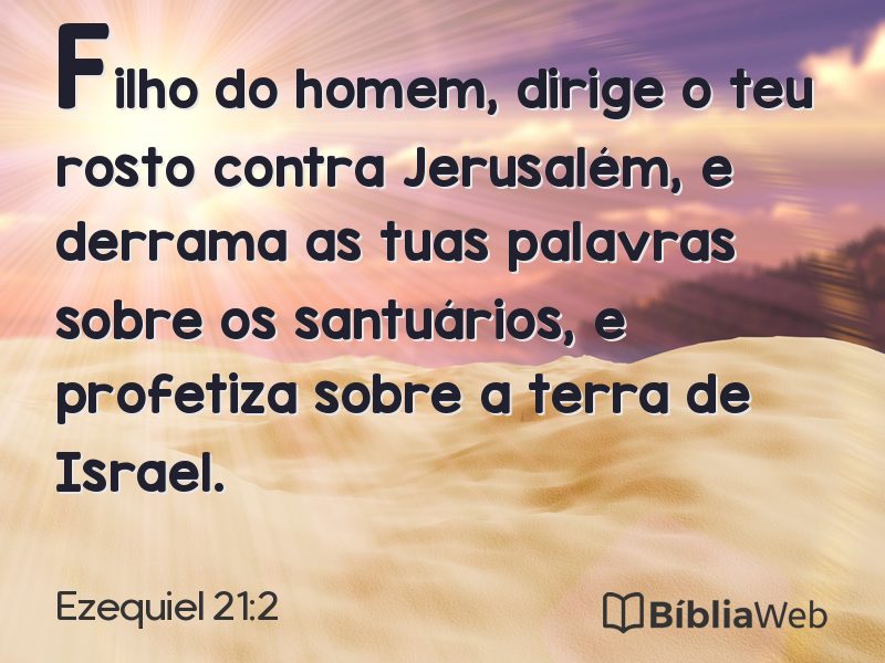 Ezequiel 21:2 em imagem para compartilhar