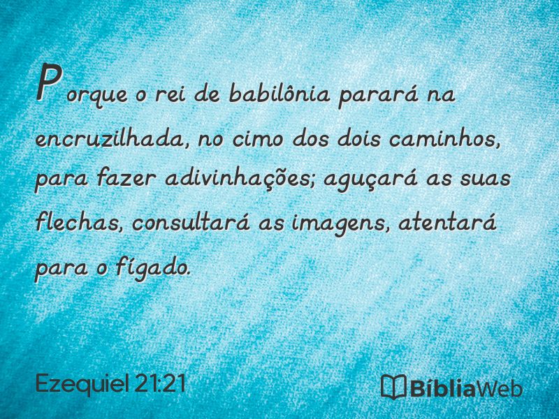 Ezequiel 21:21 em imagem para compartilhar