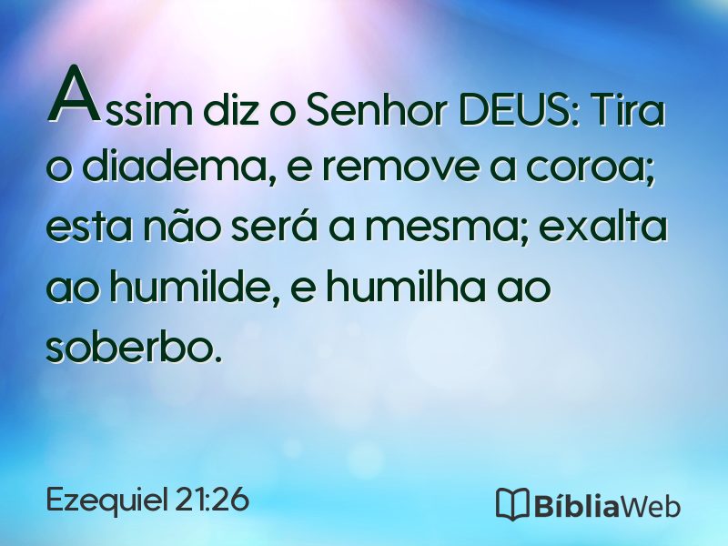 Ezequiel 21:26 em imagem para compartilhar