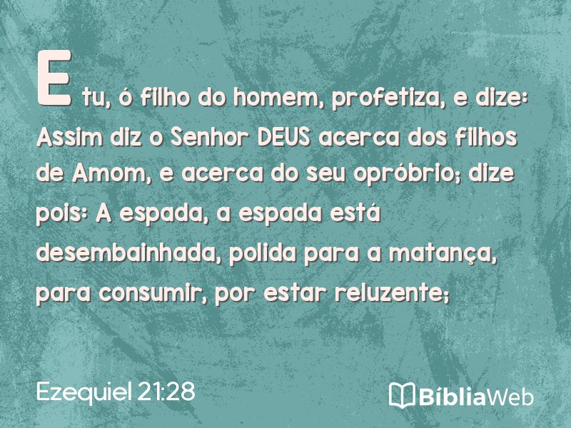 Ezequiel 21:28 em imagem para compartilhar