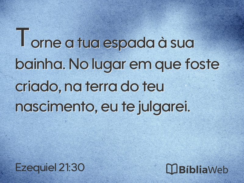 Ezequiel 21:30 em imagem para compartilhar
