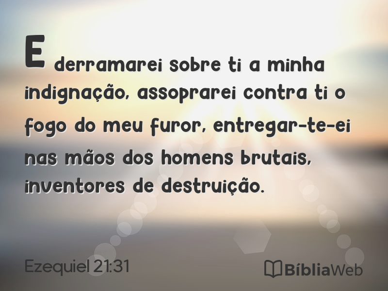 Ezequiel 21:31 em imagem para compartilhar