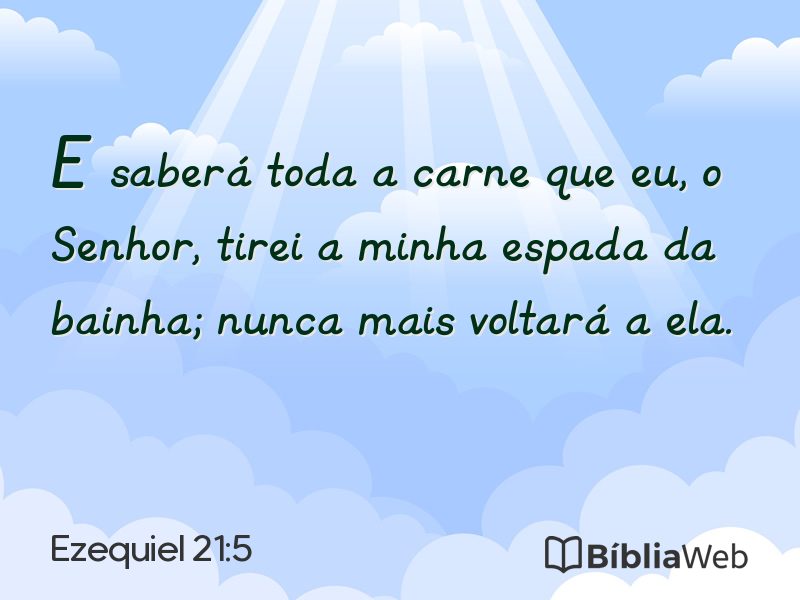 Ezequiel 21:5 em imagem para compartilhar