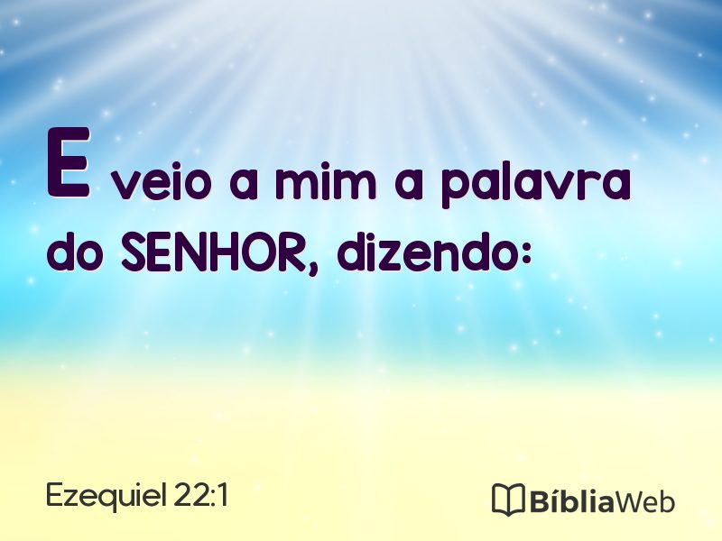 Ezequiel 22:1 em imagem para compartilhar