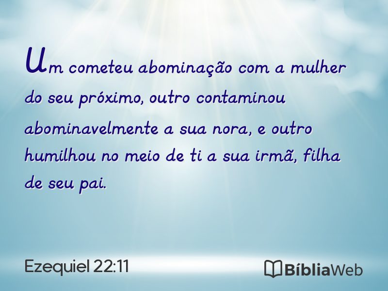 Ezequiel 22:11 em imagem para compartilhar