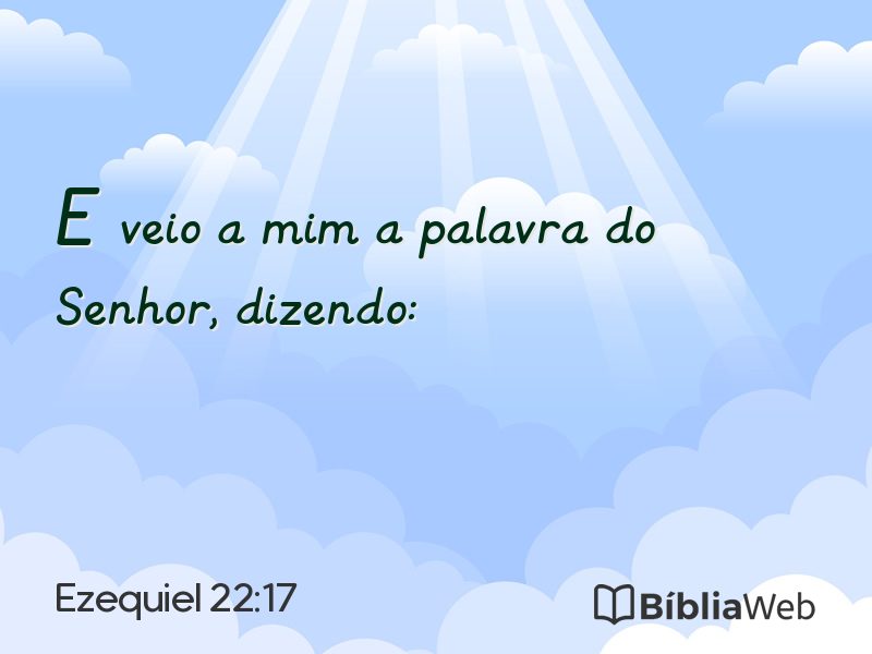 Ezequiel 22:17 em imagem para compartilhar