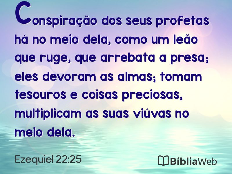 Ezequiel 22:25 em imagem para compartilhar