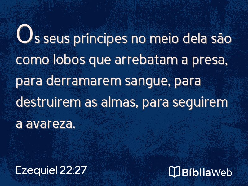 Ezequiel 22:27 em imagem para compartilhar