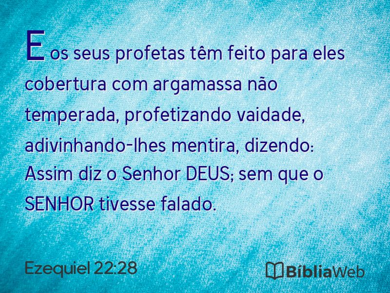 Ezequiel 22:28 em imagem para compartilhar