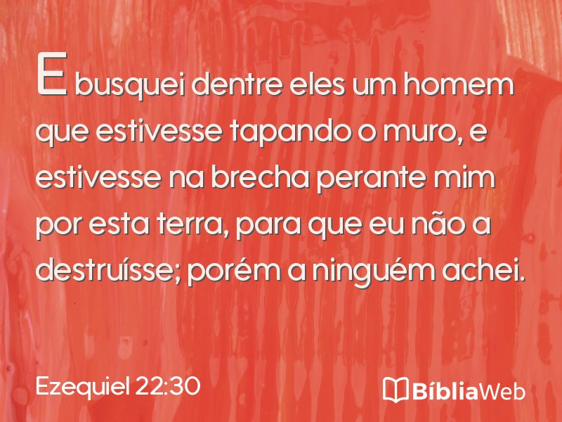Ezequiel 22:30 em imagem para compartilhar