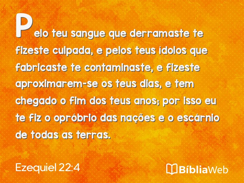 Ezequiel 22:4 em imagem para compartilhar