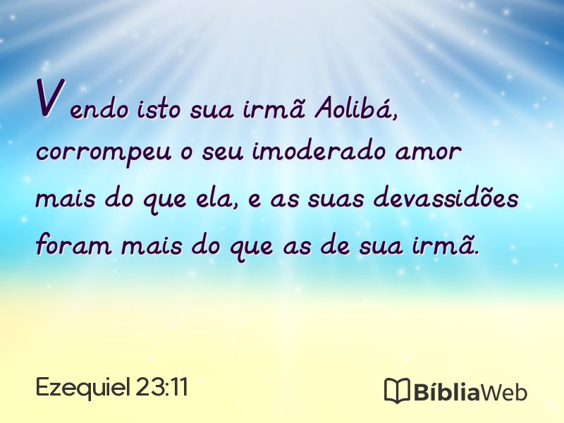 Ezequiel 23:11 em imagem para compartilhar