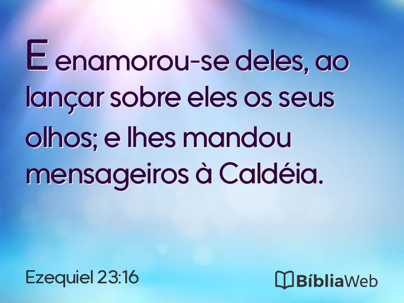 Ezequiel 23:16 em imagem para compartilhar