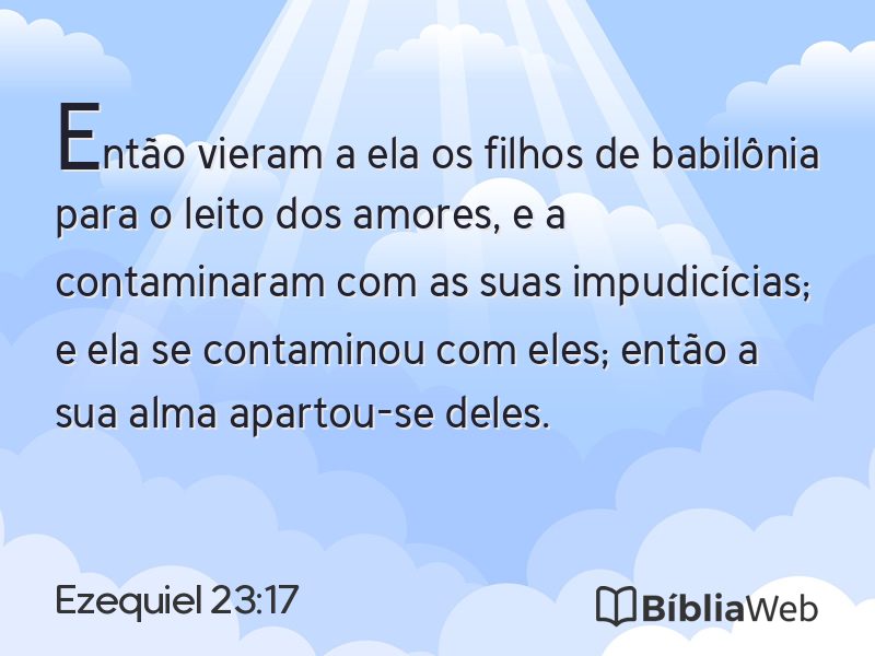 Ezequiel 23:17 em imagem para compartilhar